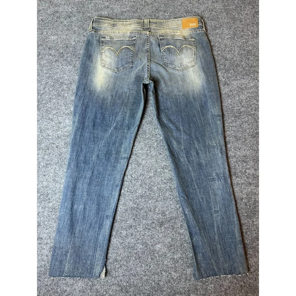 Levi's Demi Curve Low Rise Skinny Stretch Jeans Women Blue Faded Denim Sz 31x25*